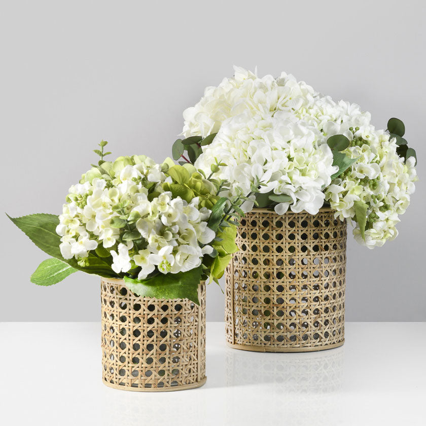 Cane Wrapped Vase