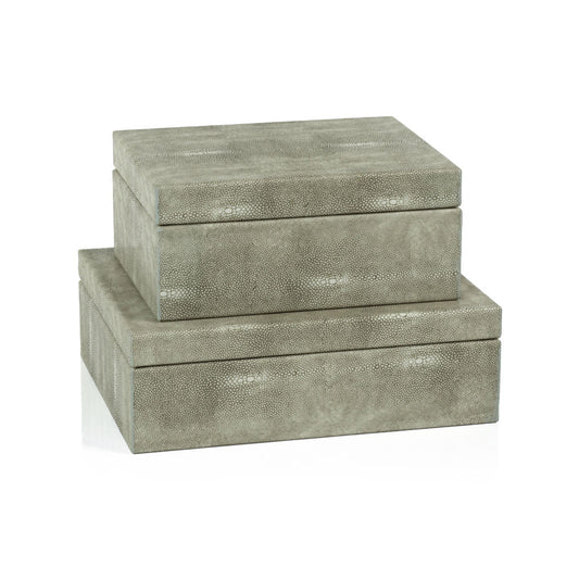 Gray Shagreen Box