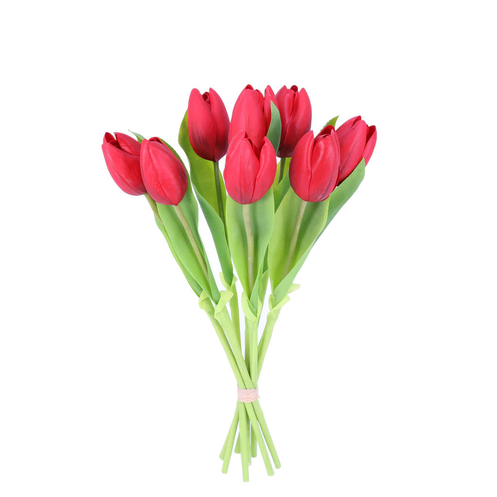 Dutch Tulip Bunch Red 17"