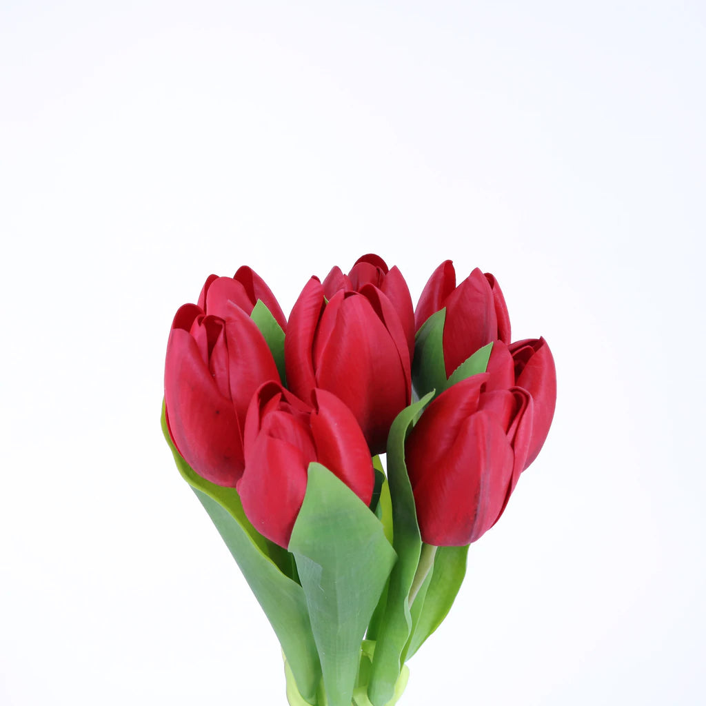 Dutch Tulip Bunch Red 17"