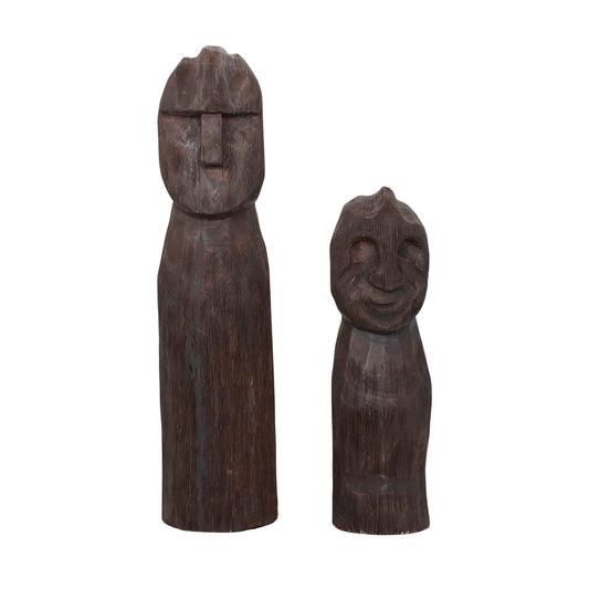 Hand-Carved Wooden Figure