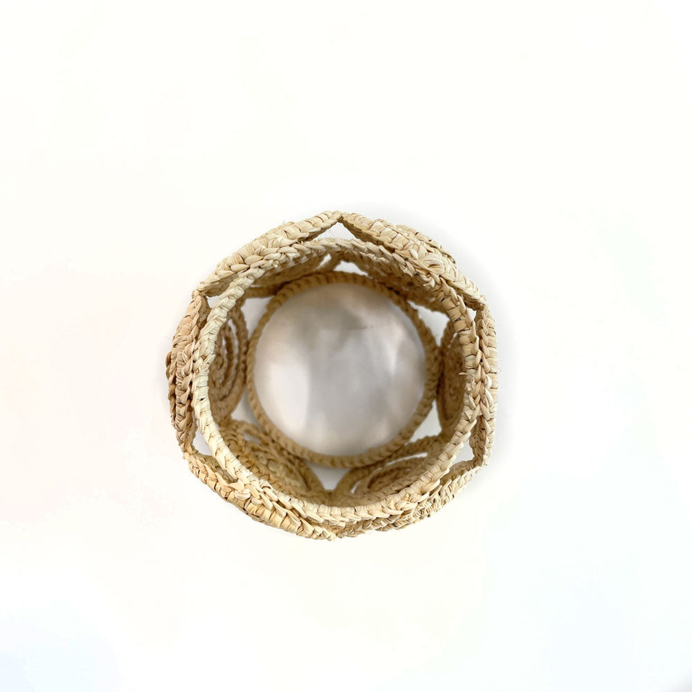 Serranilla Iraca palm napkin ring | raffia napkin ring | table decor | table setting