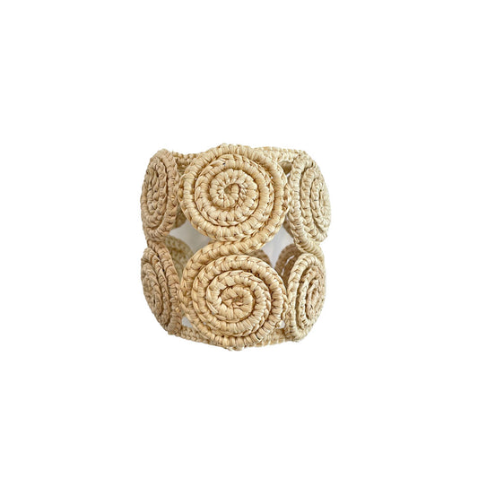 Serranilla Iraca palm napkin ring | raffia napkin ring | table decor | table setting