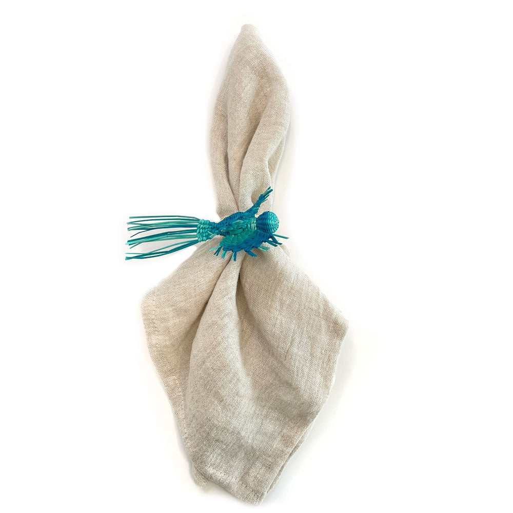 Hummingbird Iraca palm napkin ring | raffia napkin ring | table decor | table setting