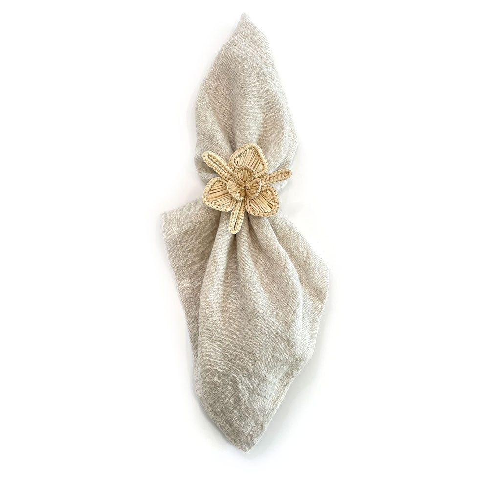 Orchid Iraca palm napkin ring | raffia napkin ring | table decor | table setting
