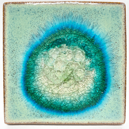 Ceramic Glazed Coaster 4" (More colors)
