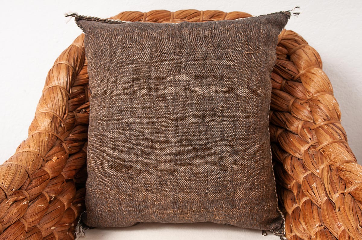 Black Moroccan cactus silk pillows sabra pillows sabra silk pillows Moroccan imported pillows