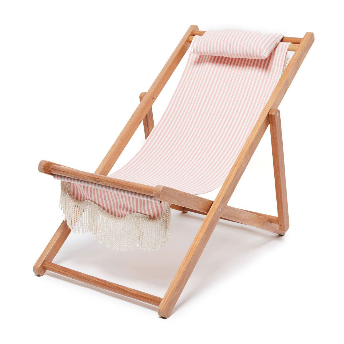 Pink Pinstripe Sling Chair