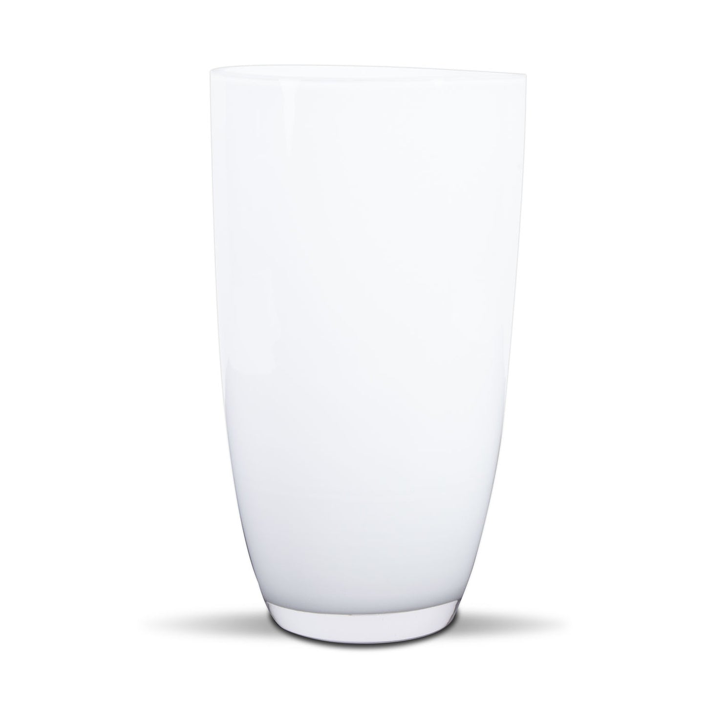 White Classic Glass Vase