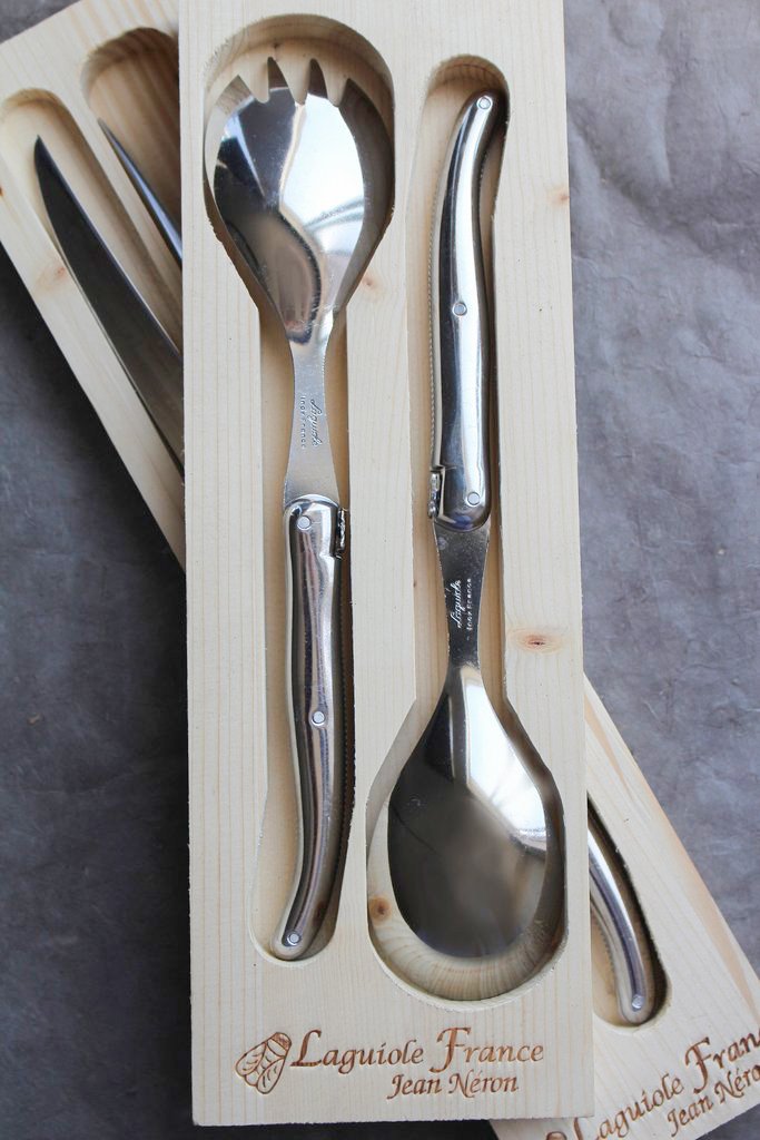 Laguiole Platine Stainless Steel Servers