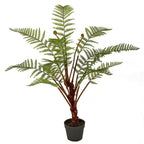 Faux woodland fern 40" potted, a tree fern with a natural trunk