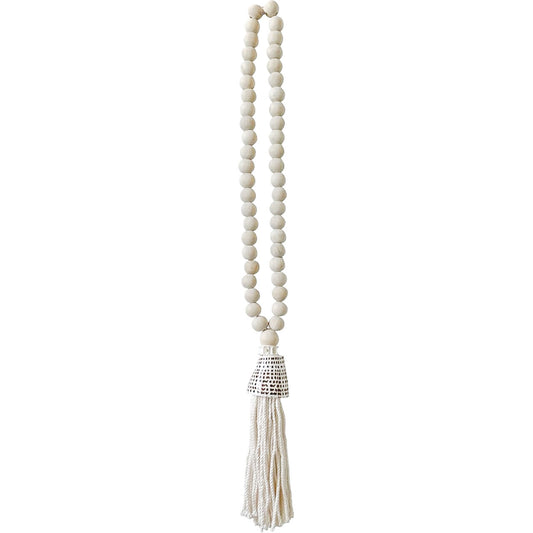 Beaded Lasso with Shell Tassel