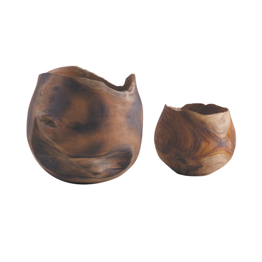 Chipola Teak Vase