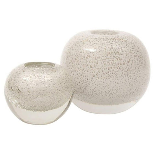 Glass Bubble Vase Ash Gray