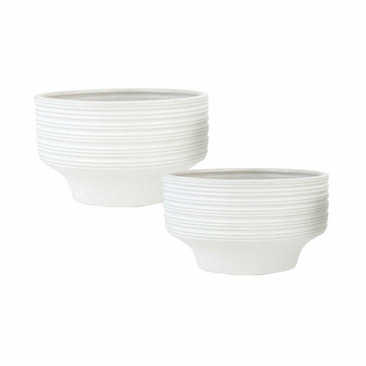 Grooved Low Bowl