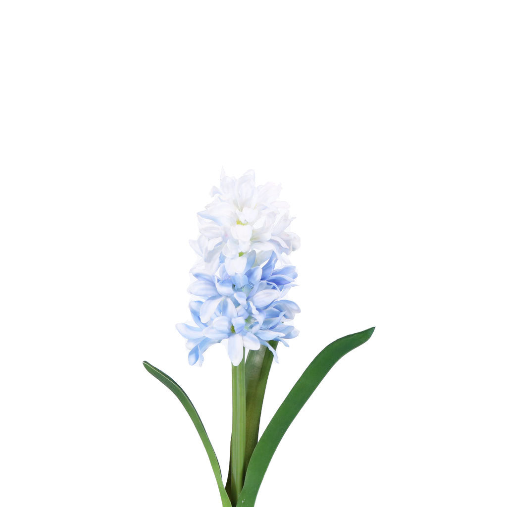 Faux Hyacinth Stem Blue 13"