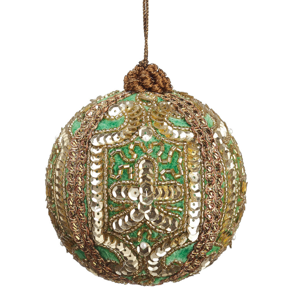 Sequin Embroidered Ornament 4"