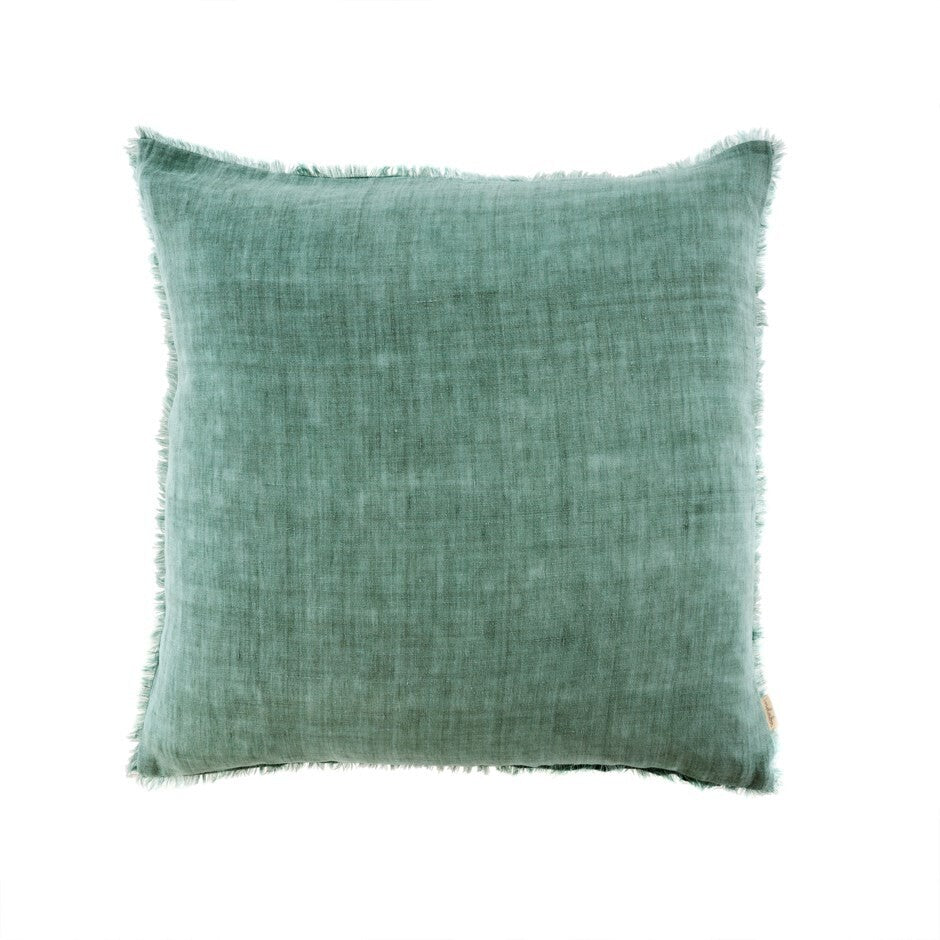 Fringed Linen Pillow Pine 24"