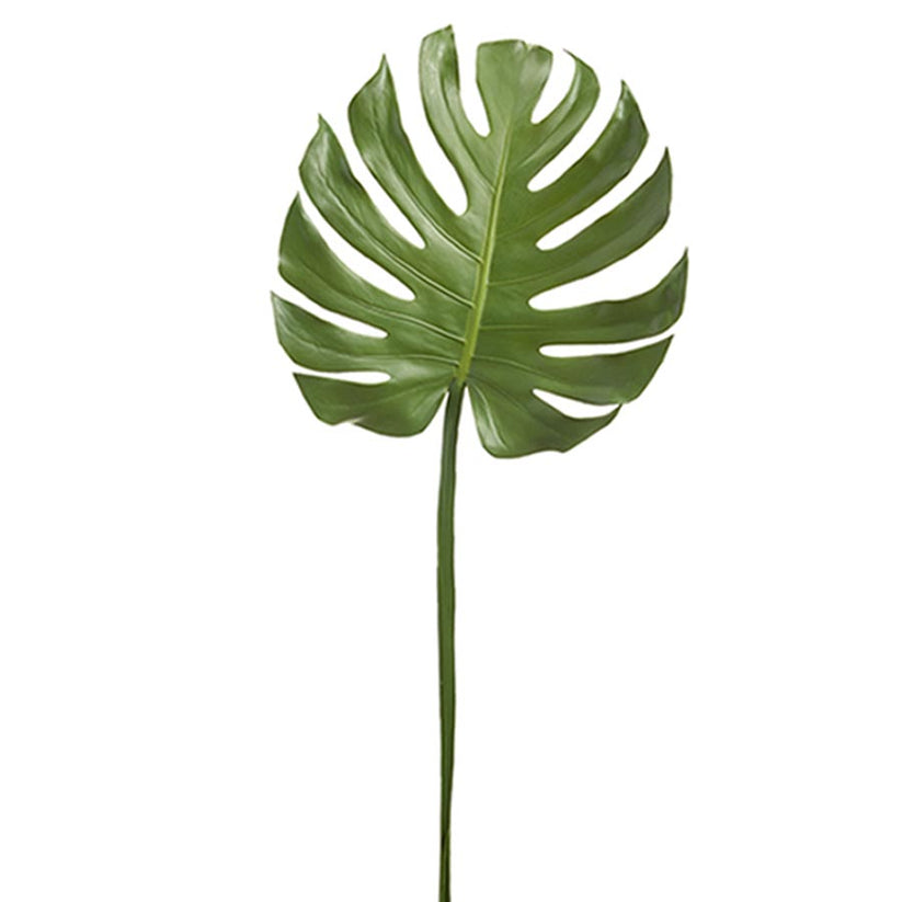 Faux Monstera Leaf Large, tropical cut monstera leaf Palm Bungalow