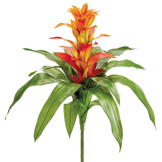 Bromeliad Orange 21"