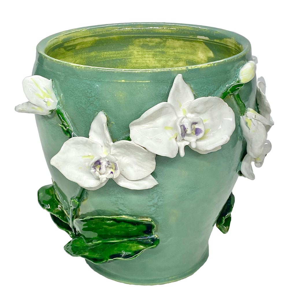 Handmade Ceramic Orchid Pot