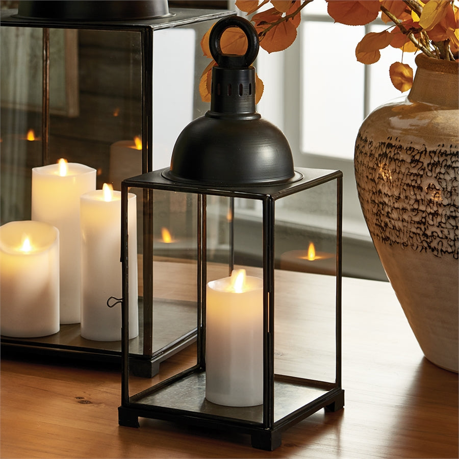 Metal Lantern metal candleholder metal hurricane metal luminary glass lantern