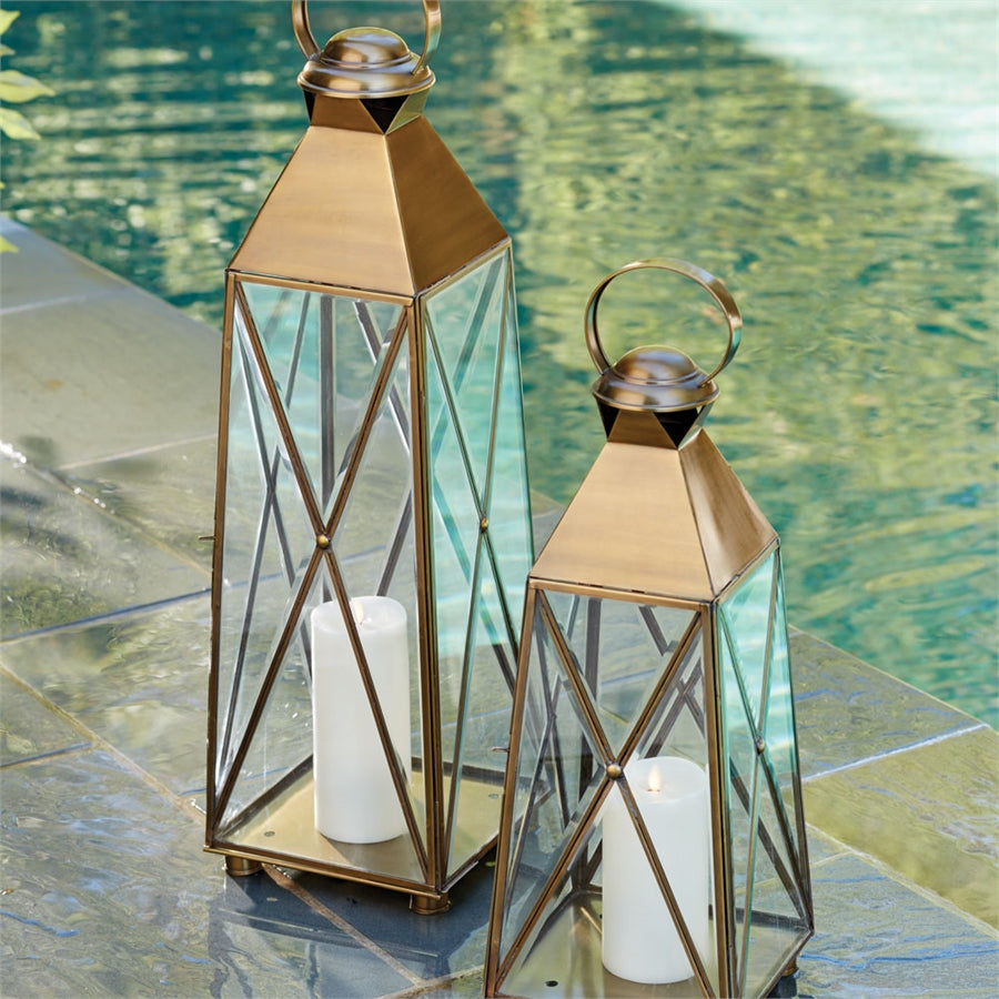 nautical brass Lantern brass candleholder brass hurricane metal nautical glass lantern