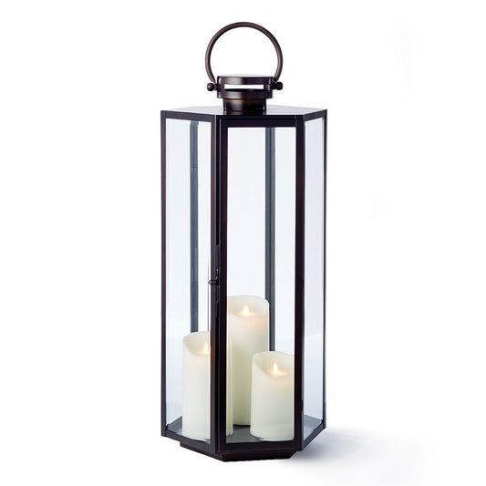 Metal Lantern metal candleholder metal hurricane metal luminary glass lantern