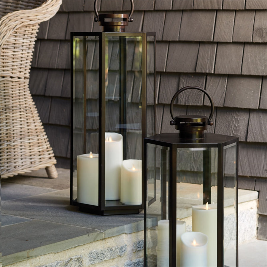 Metal Lantern metal candleholder metal hurricane metal luminary glass lantern