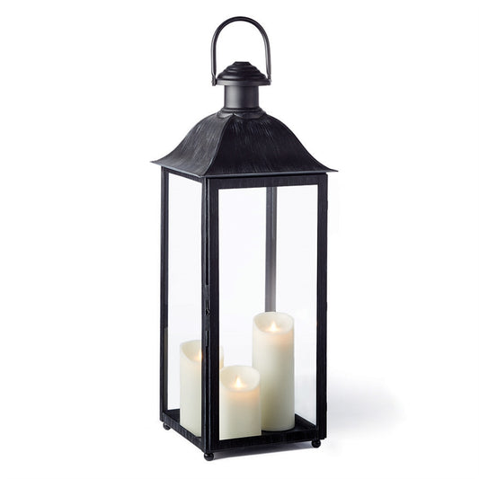Classic coach house Lantern metal candleholder traditional metal hurricane large glass lantern