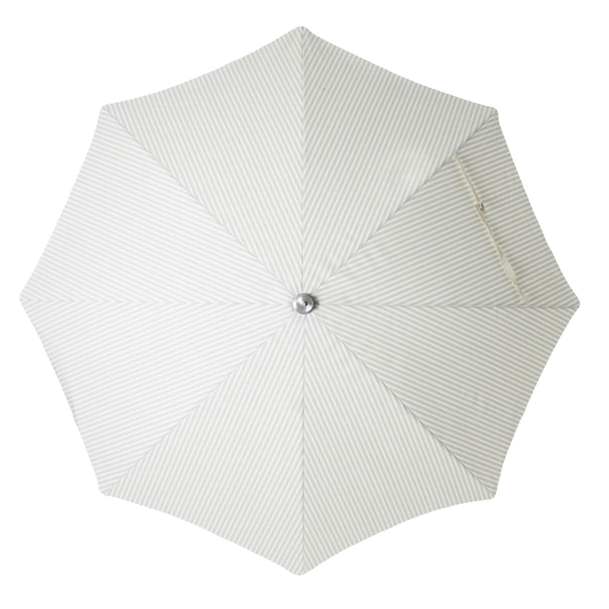 Sage Pinstripe Beach Umbrella