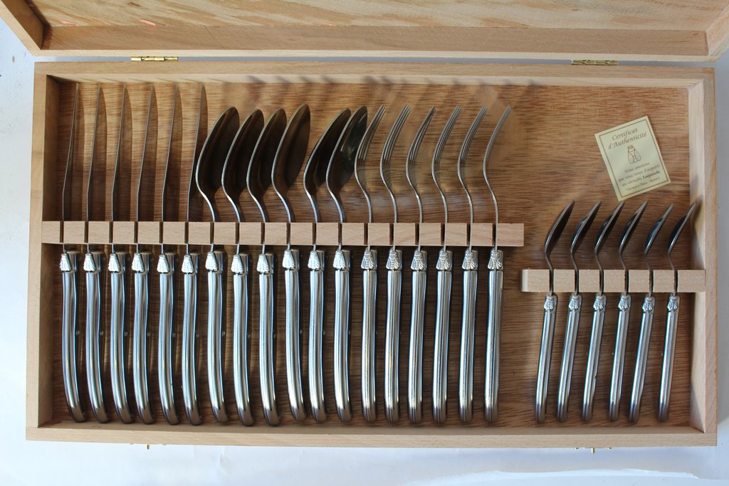 Laguiole Stainless Steel Flatware (Set of 24)