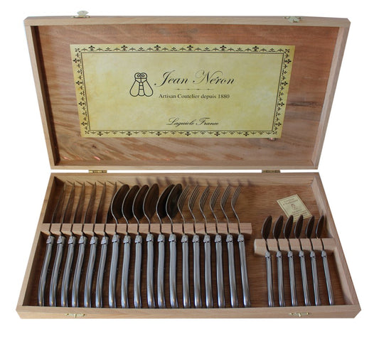 Laguiole Stainless Steel Flatware (Set of 24)