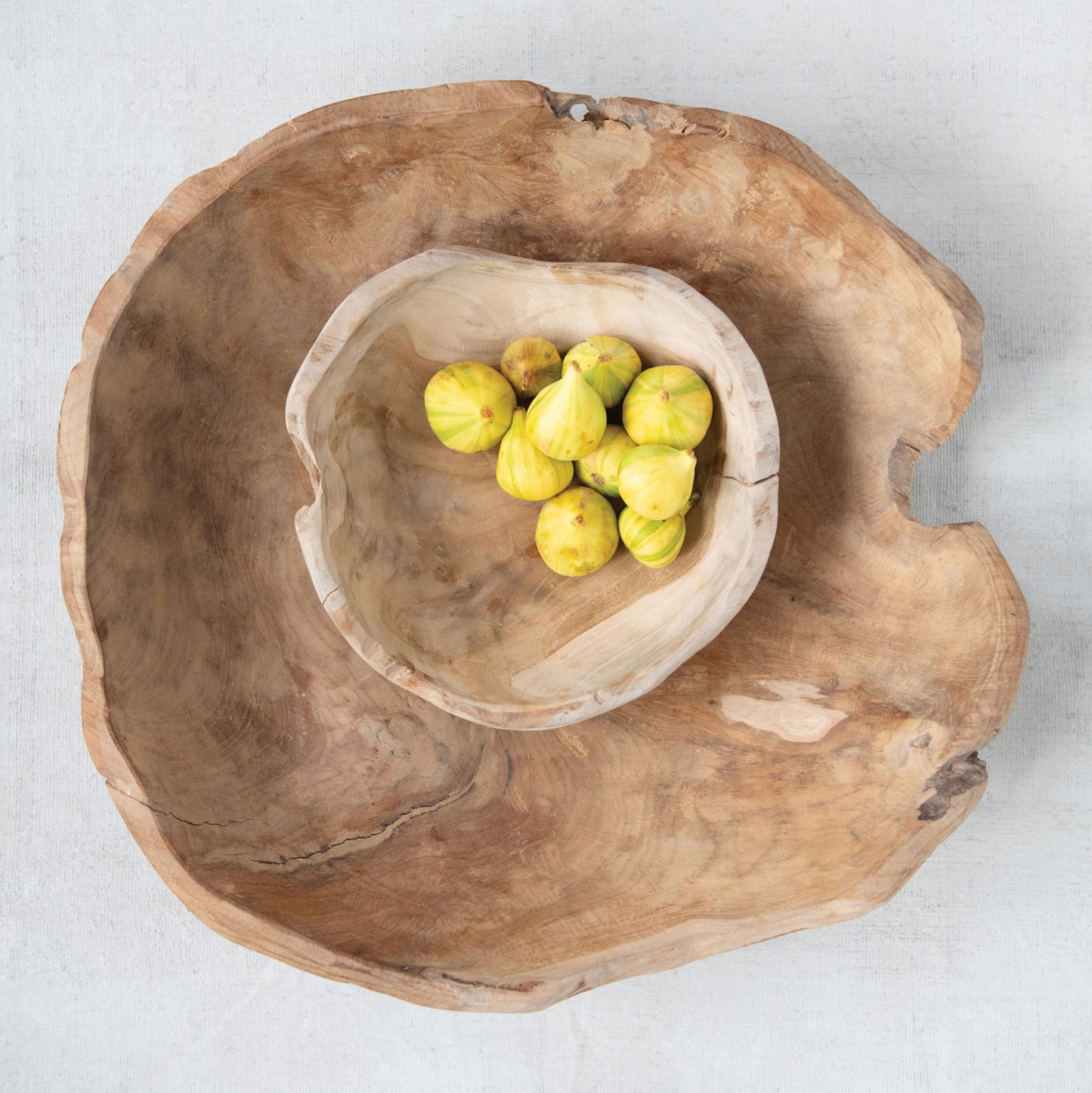 Teak Round Bowl