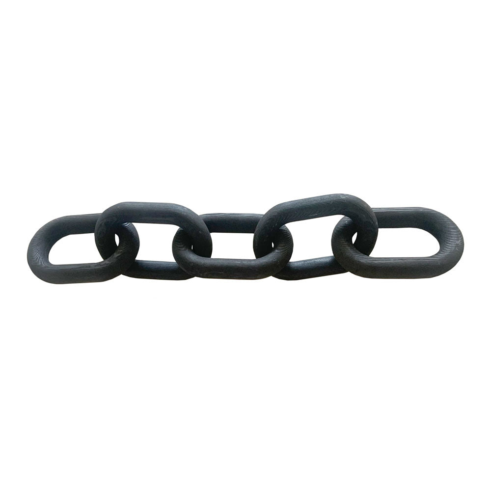Five Link Wood Chain - Black