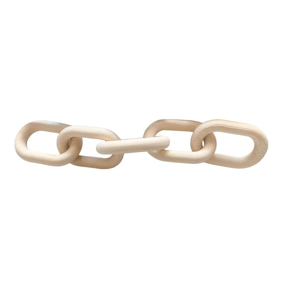 Five Link Wood Chain - Natural