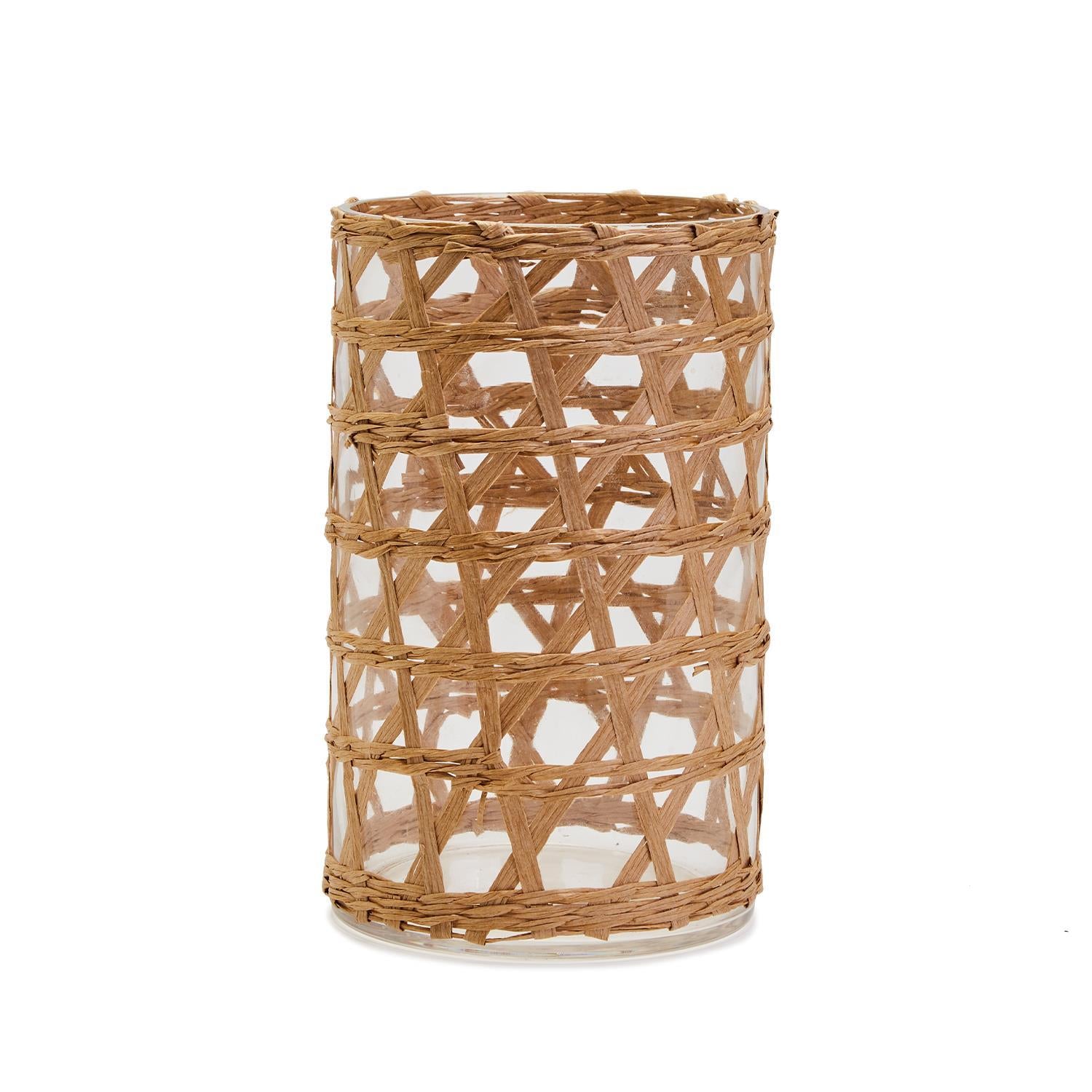 Wrapped Raffia Vase – Palm Bungalow